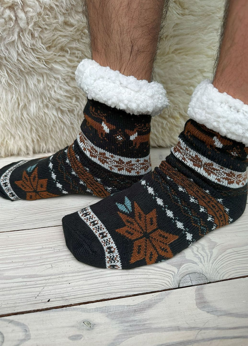 Шкарпетки високі махра / теплі зимові махрові носки чоловічі / жіночі Еко хутро Розмір 38-46 Синій 69195 DobraMAMA (266895947)