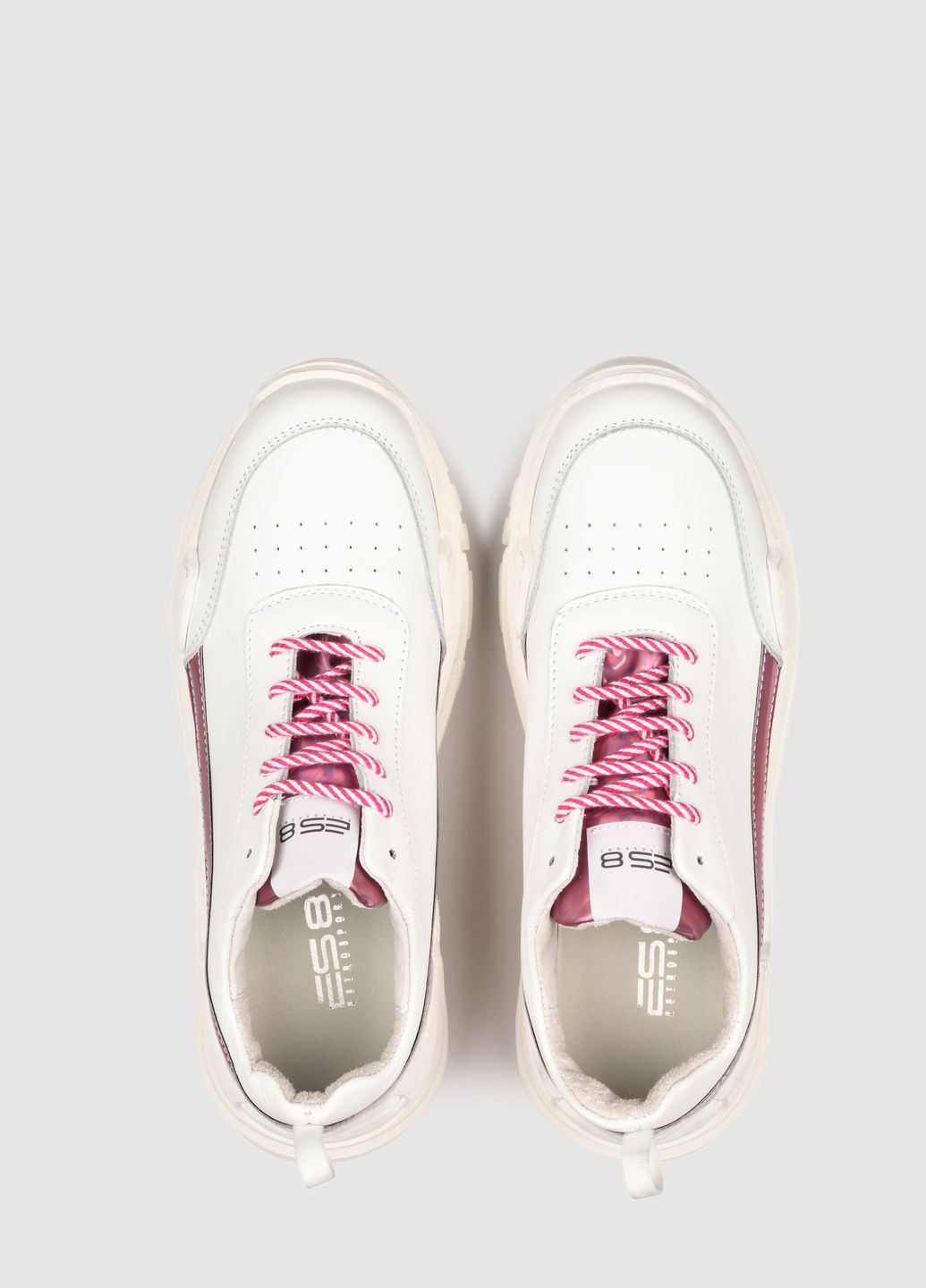 Комбіновані осінні кросівки, колір білий ES8