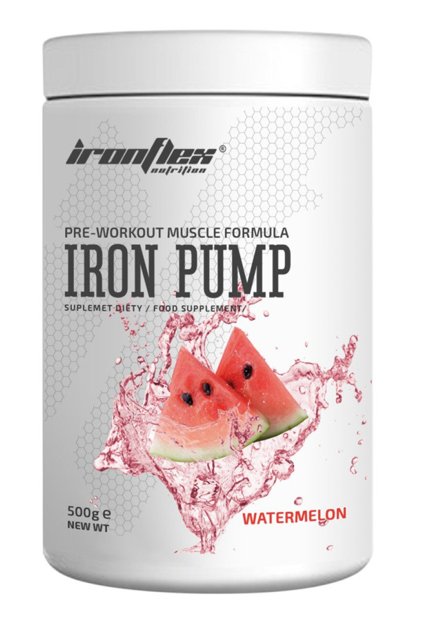 Предтренировочный комплекс Iron Pump 500 g (Watermelon) Ironflex (259374075)