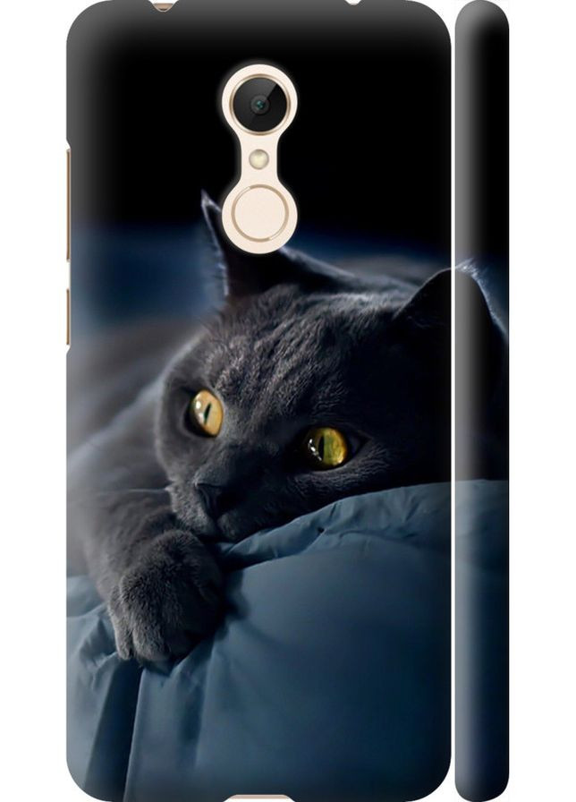 3D пластиковий матовий чохол 'Димчастий кіт' для Endorphone xiaomi redmi 5 (265227369)
