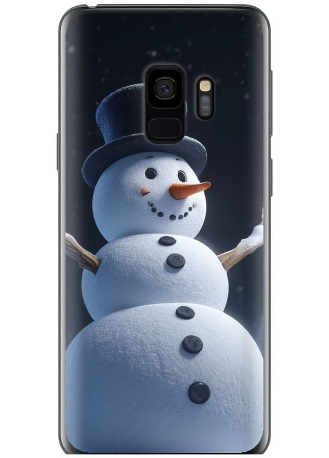 Силиконовый чехол 'Снеговик' для Endorphone Samsung Galaxy S9 (275648708)