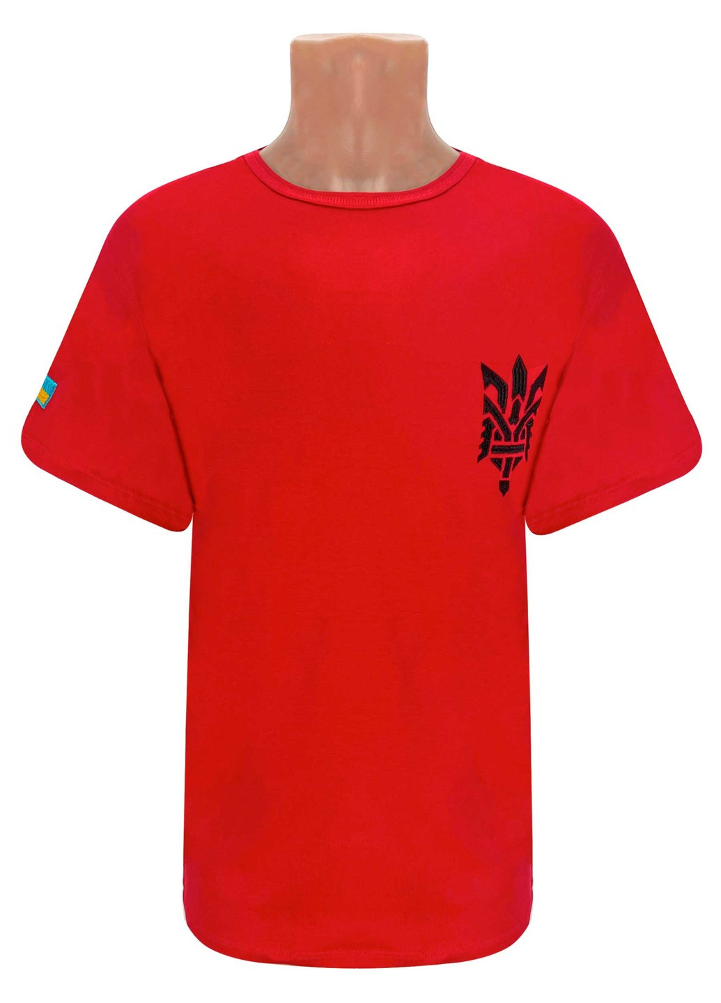 Красная футболка мужская с вышивкой с коротким рукавом Жемчужина стилей 1231