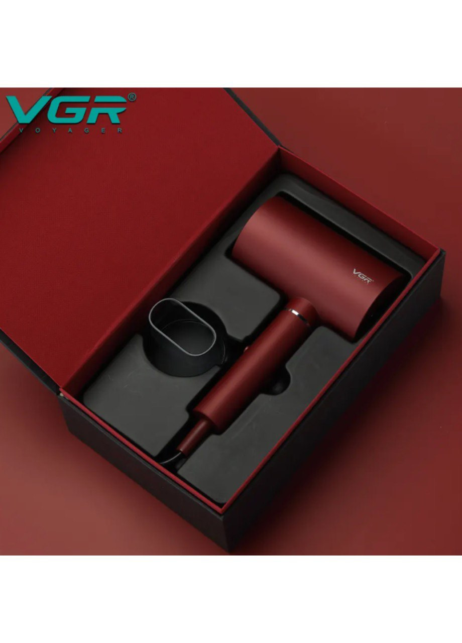 Професійний фен для волосся Червоний 1800 Вт VGR v-431 (260359441)