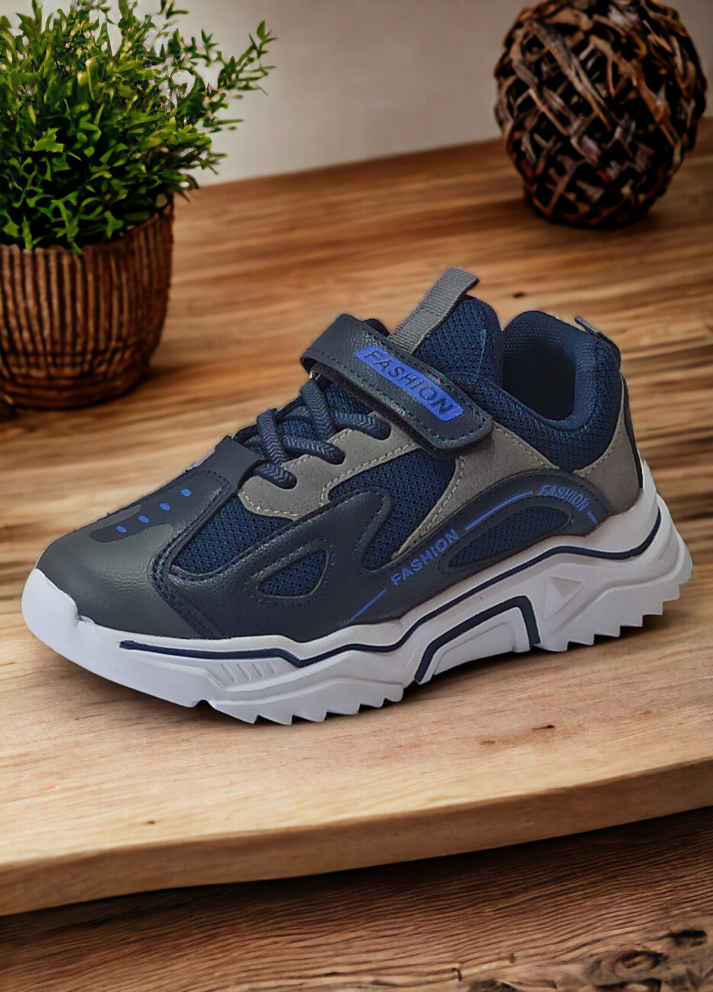 Синій Осінні дитячі кросівки для хлопчика 7527а Boyang