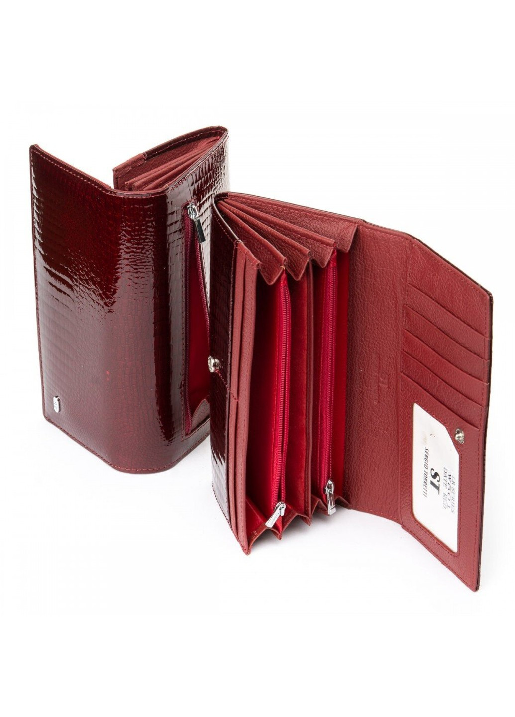 Жіночий гаманець зі шкіри LR W501 black Sergio Torretti (272949977)