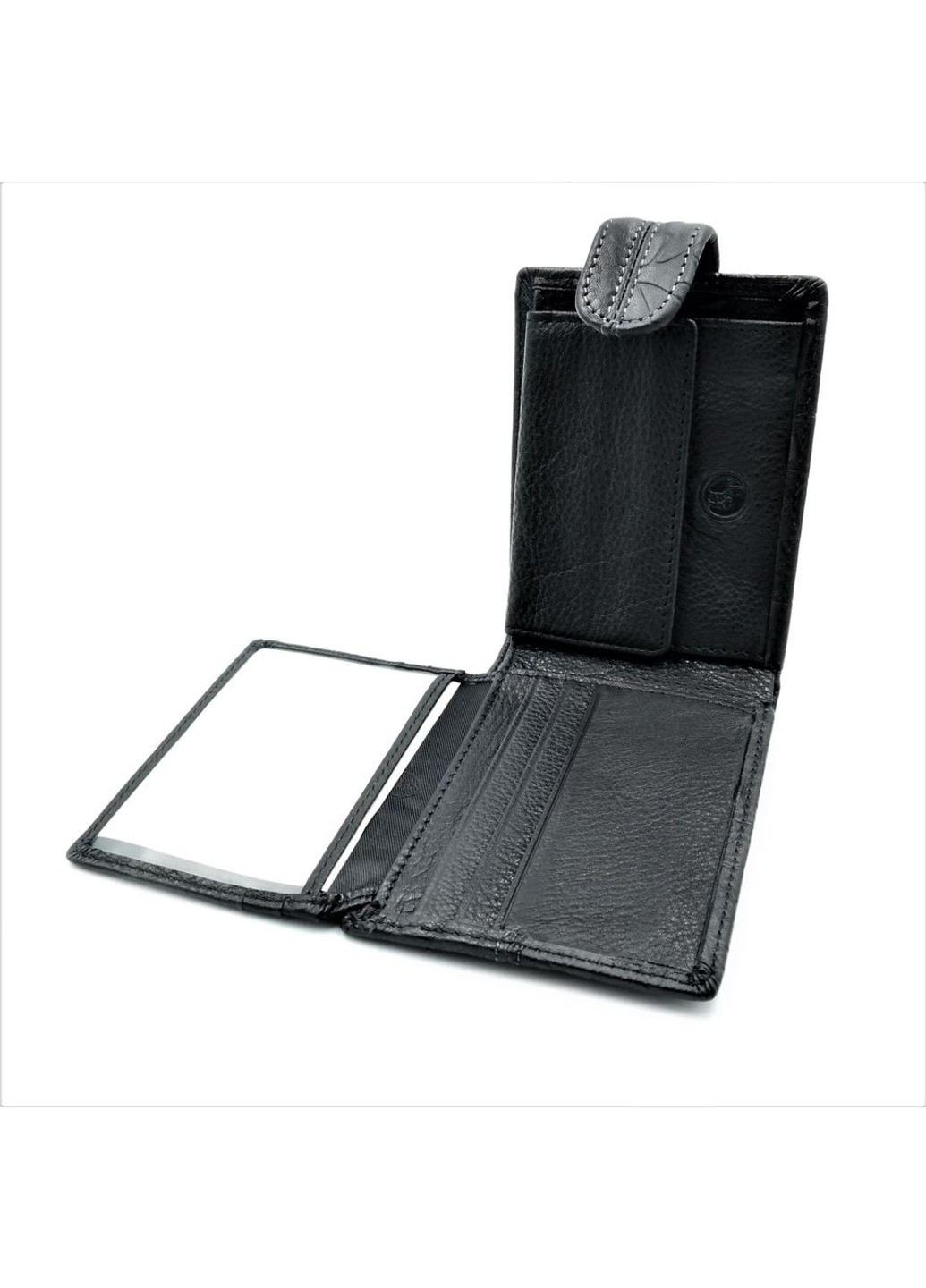 Мужской кожаный кошелек 11 х 8,5 х 2,5 см Черный wtro-168-L42ND Weatro (272596068)