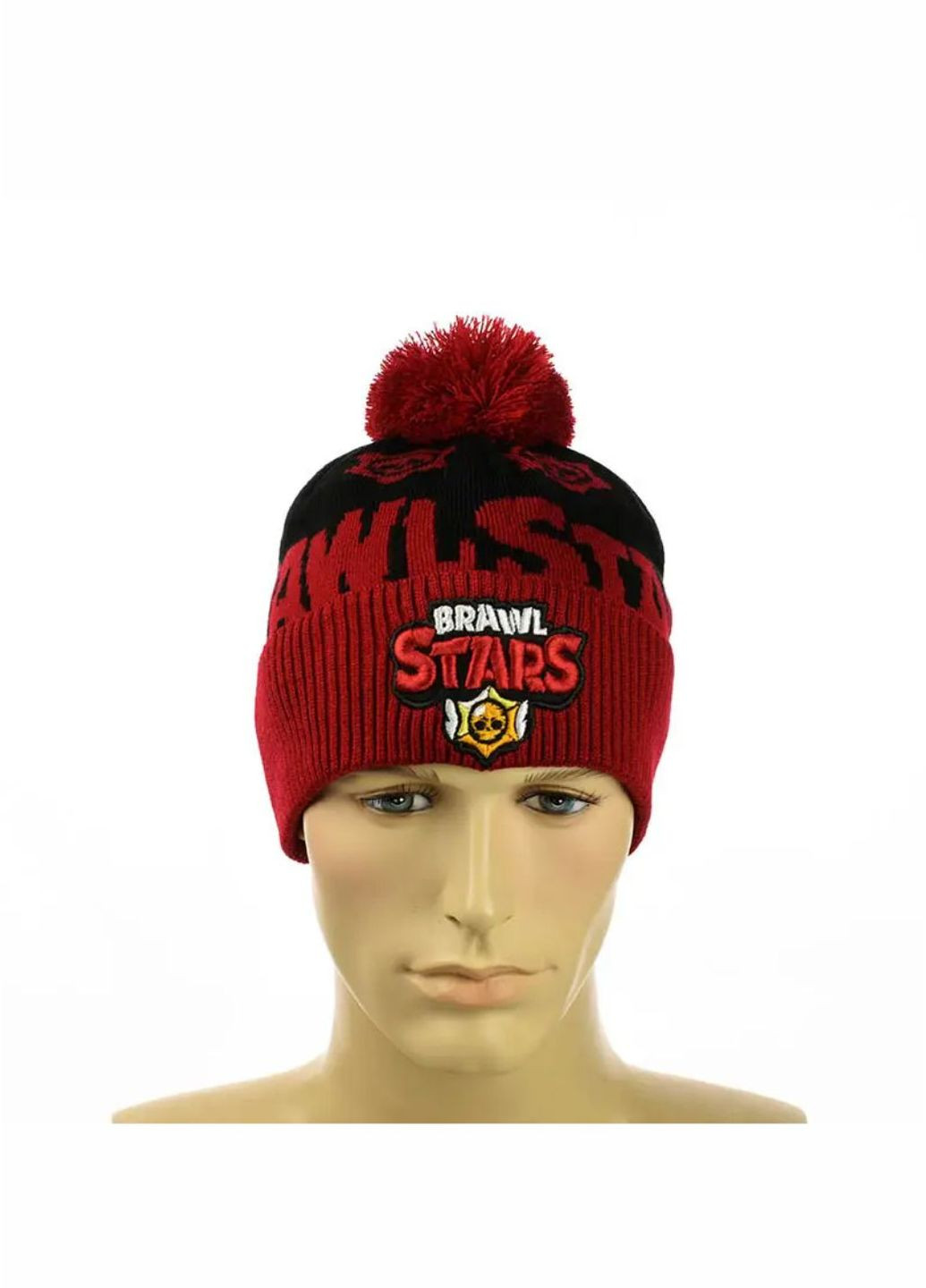 Дитячій зимовий комплект шапка з помпоном + снуд Бравл Старс / Brawl Stars No Brand дитячій комплект шапка + снуд (277167363)