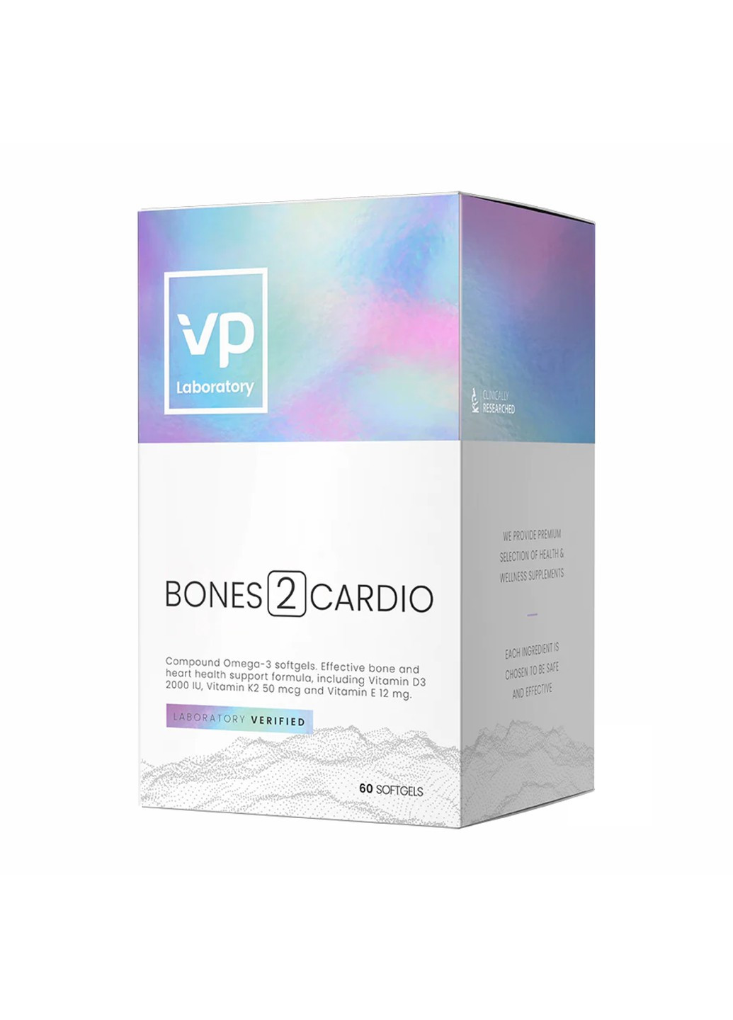 Комплекс для поддержки Здоровье Костей и Кардио Системы Bones2Cardio - 60 капсул VPLab Nutrition (271405972)