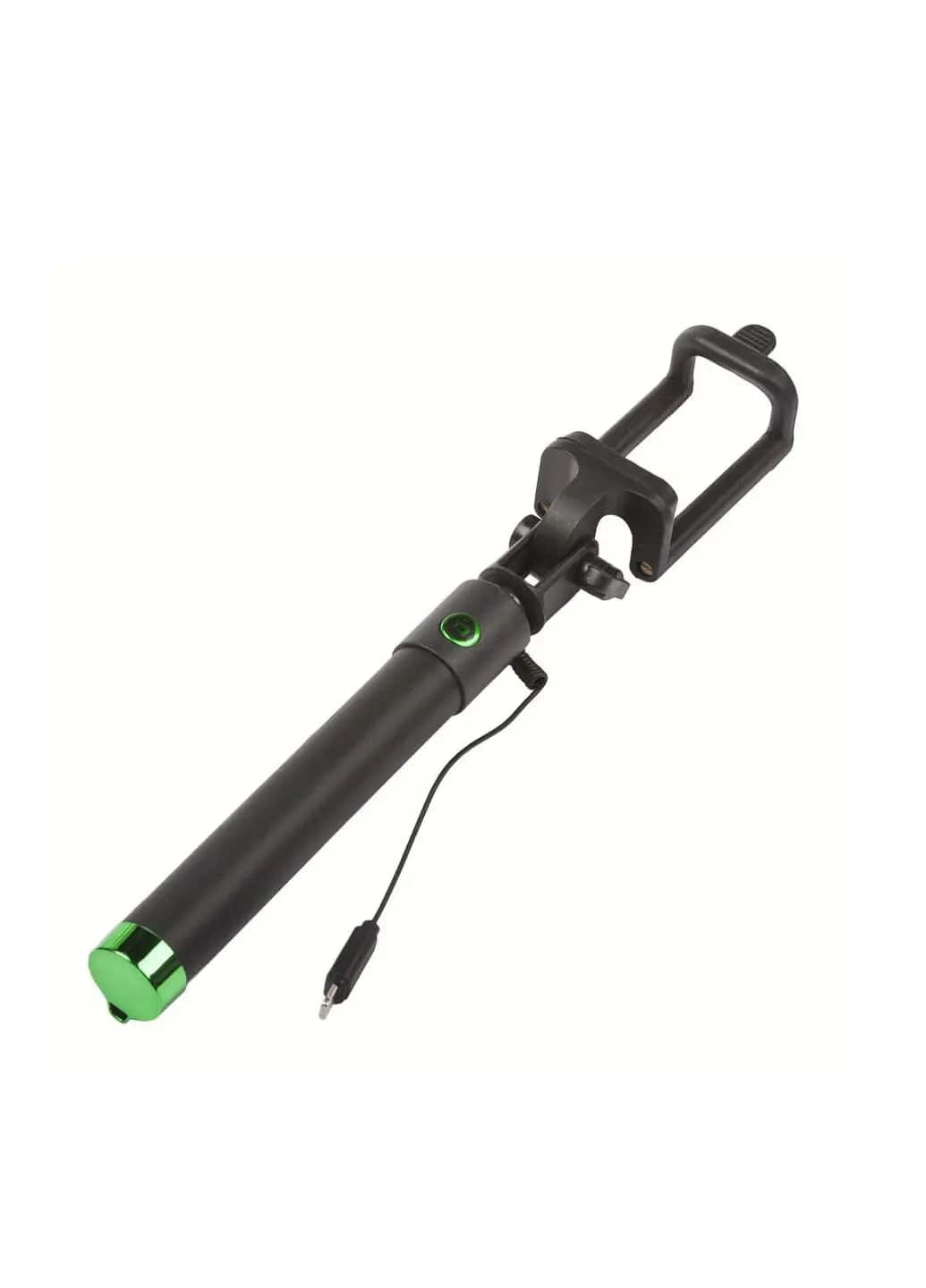 Монопод для телефону CAA Selfi Stick чорна палиця для Селфі Black + Green ARM (259679560)