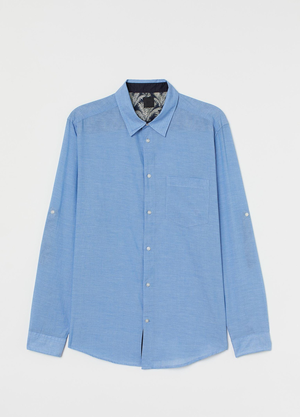 Синяя рубашка H&M