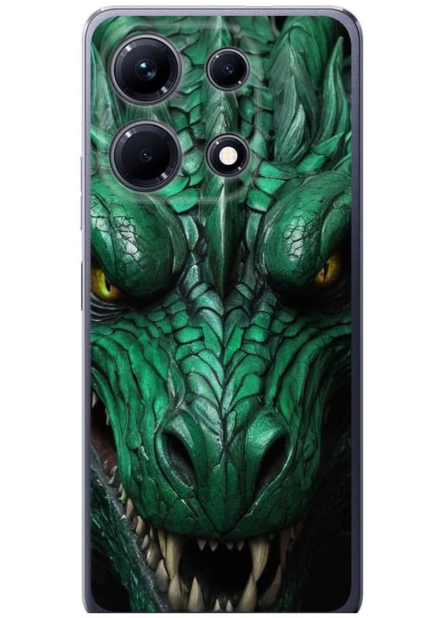 Силиконовый чехол 'Зелёный дракон v2' для Endorphone Infinix Note 30 (275648250)