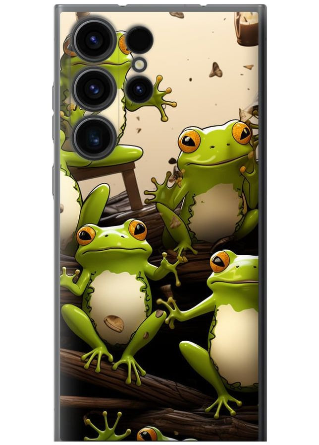 Силиконовый чехол 'Жабки' для Endorphone Samsung Galaxy S23 Ultra (266908734)