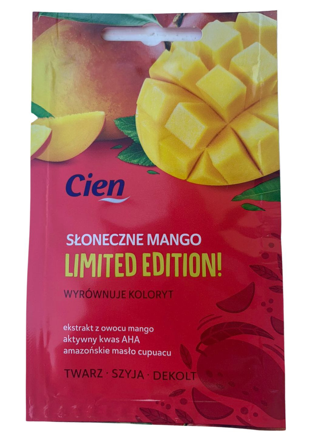 Маска для лица Limited Edition Манго для разглаживания 10 мл Cien (266554709)