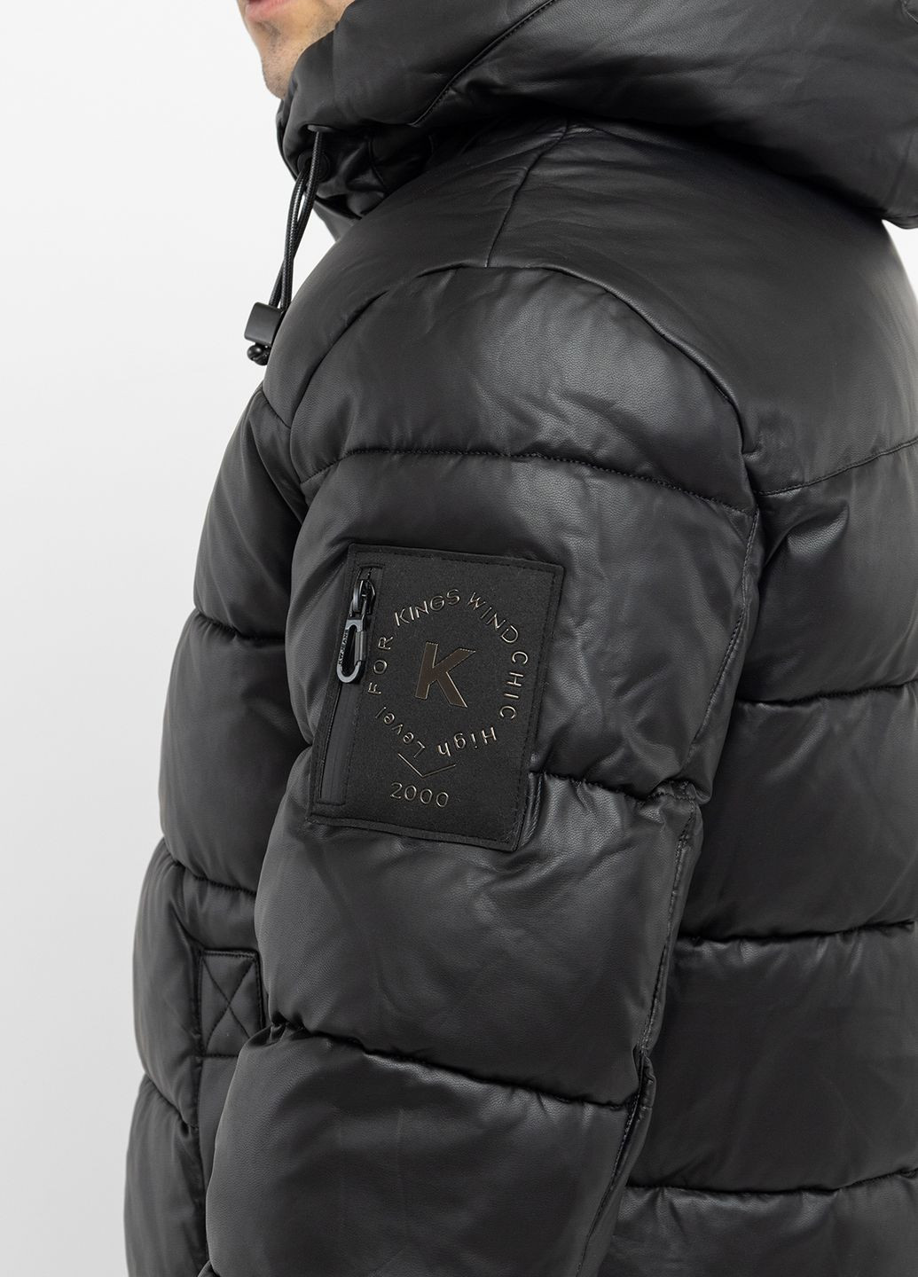 Черная зимняя куртка мужская цвет черный цб-00220557 Kings Wind