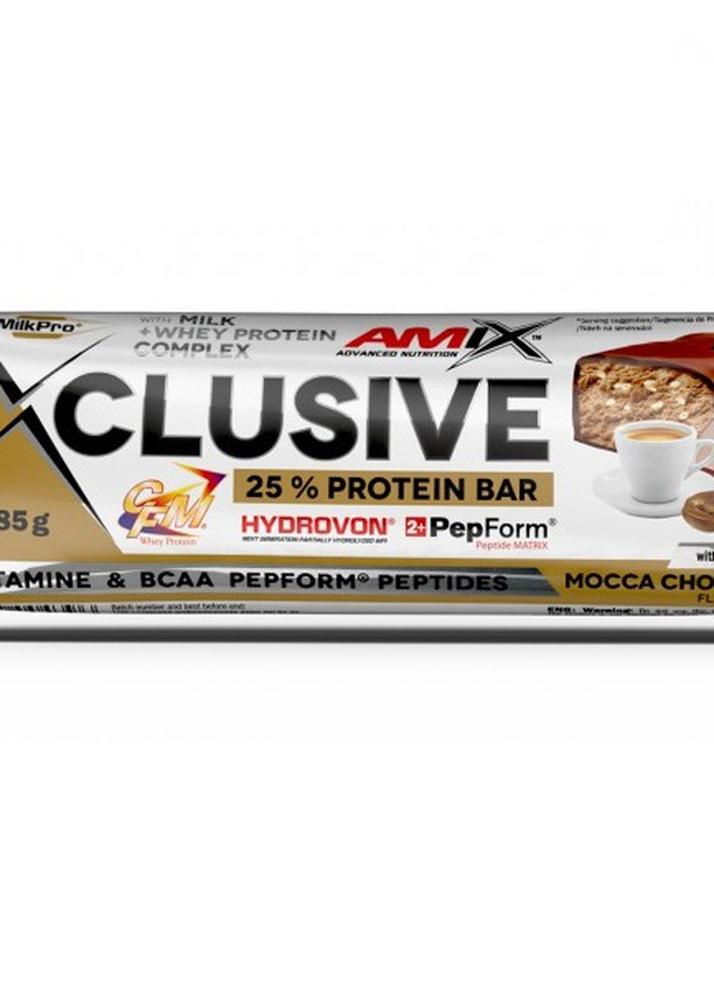 Exclusive Protein Bar 85 g Mocha Chocolate Coffee Amix Nutrition (258886089)