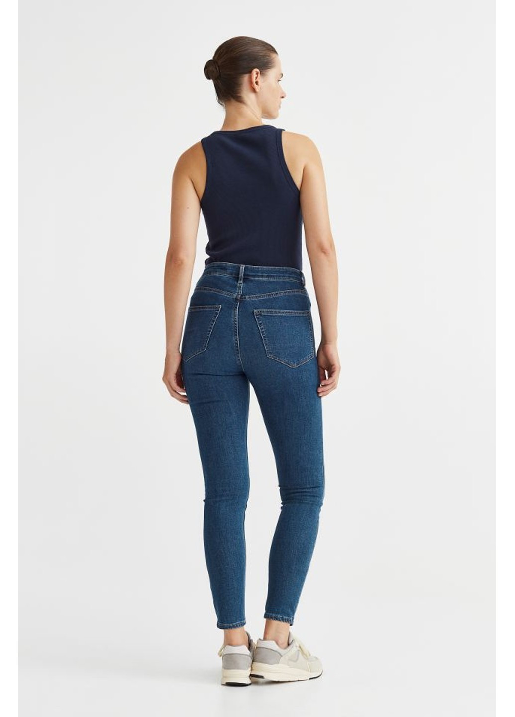 Жіночі джинси скіні (10041) 36 Темно-сині H&M - (258744243)