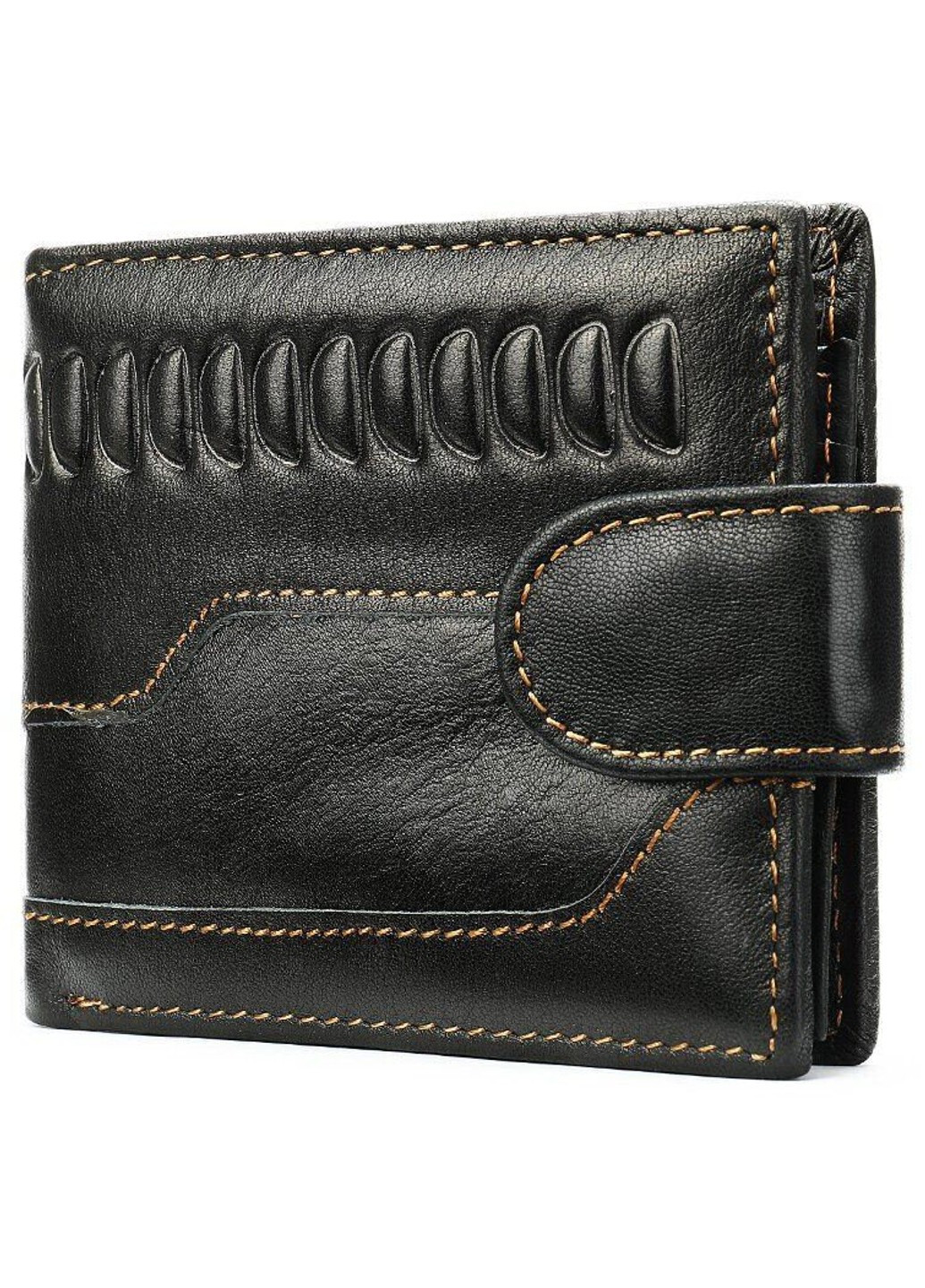 Чоловіче чорне портмоне з натуральної шкіри 20234 Vintage (262522637)