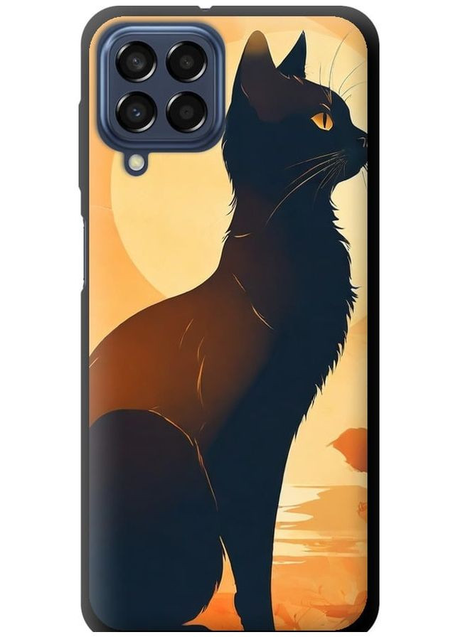 TPU черный чехол 'Черная кошка v2' для Endorphone Samsung Galaxy M33 M336B (276059001)