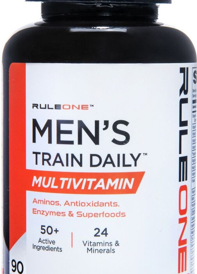 Мультивітаміни для чоловіків Rule 1 Men's Train Daily Sports Multi-Vitamin 90tabl Rule One (260477676)