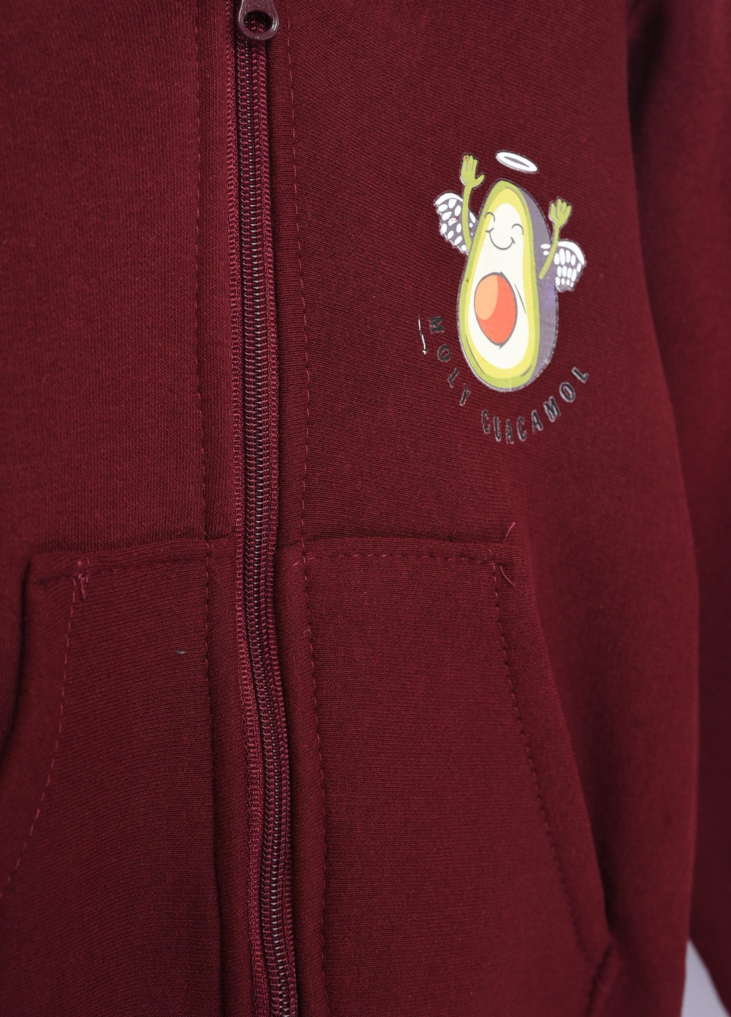 Спортивна кофта дитяча дівчинка на флісі бордового кольору Let's Shop (256915213)