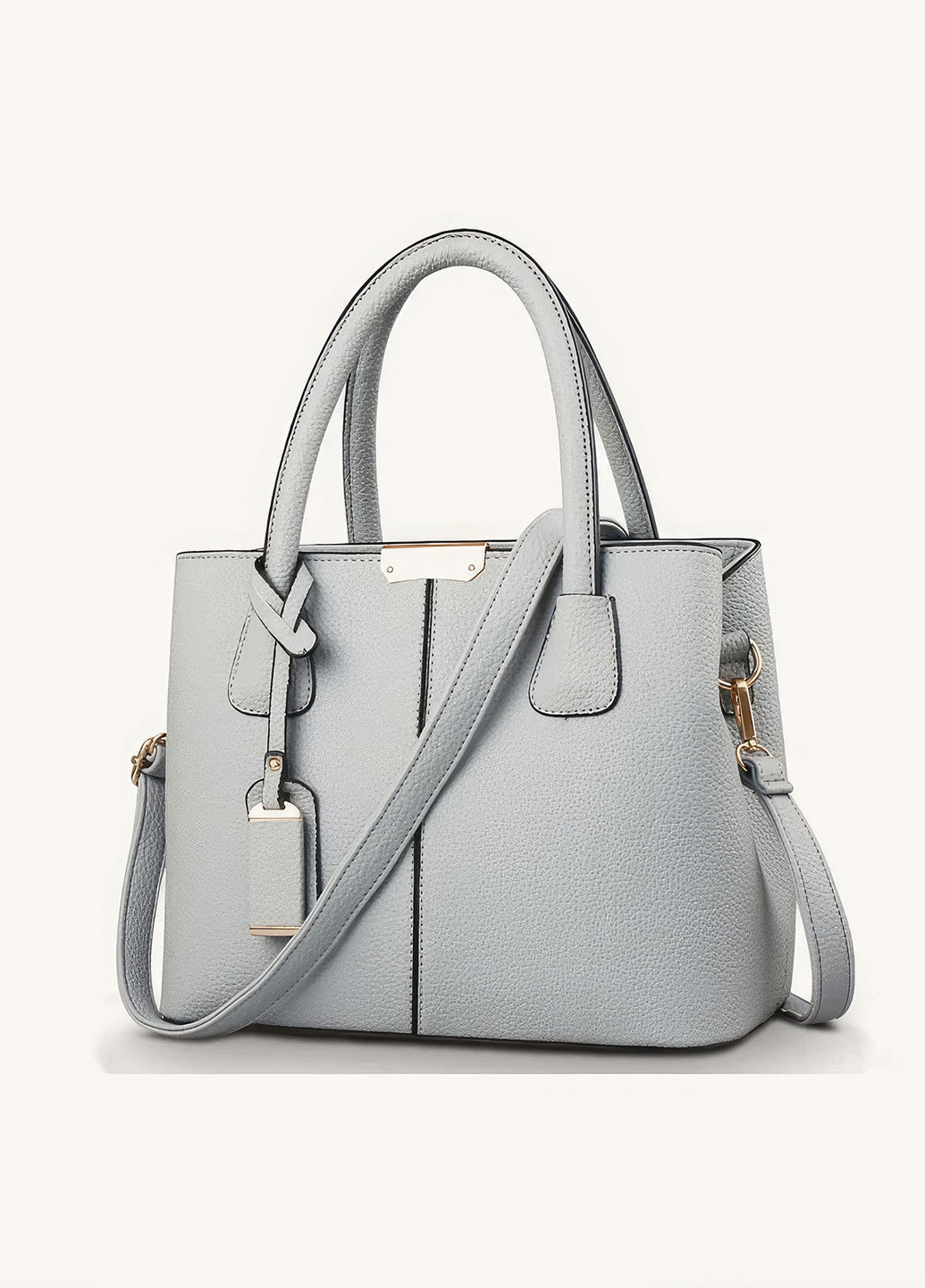 Сумка через плечо женская / вместительная элегантная сумочка с ремешком тренд 2023 Серый 65907 DobraMAMA (259018311)