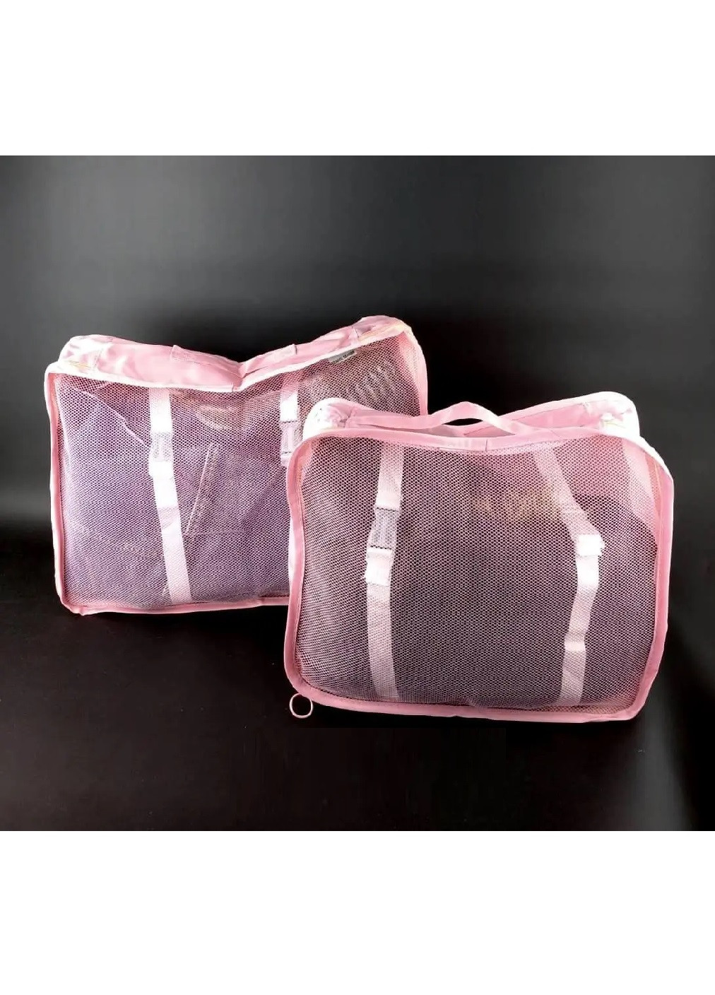 Набор комплект дорожных органайзеров боксов кейсов для одежды белья косметики аксессуаров 8 шт (475224-Prob) Розовый Unbranded (263441279)