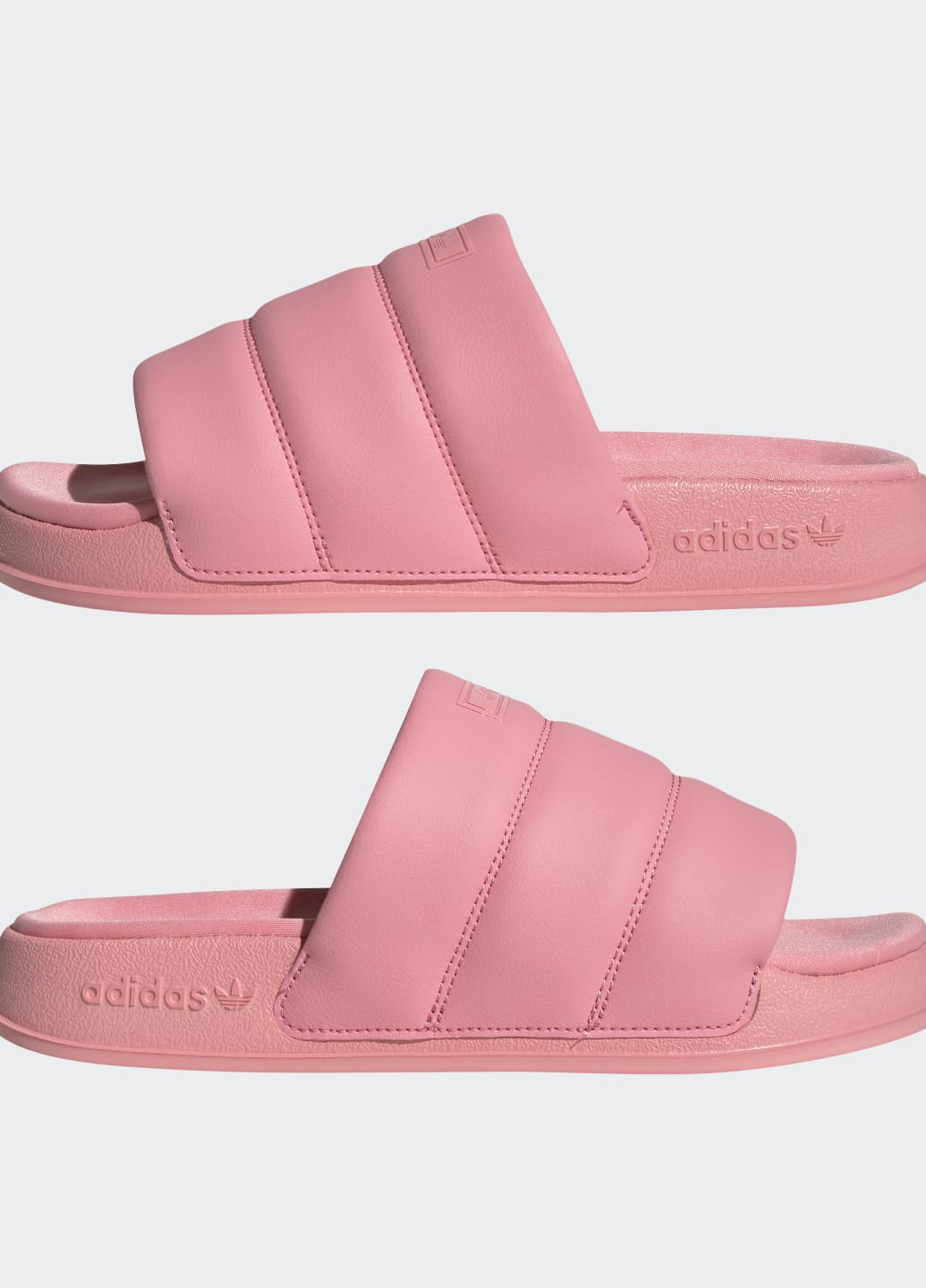 Розовые шлепанцы adilette essential adidas