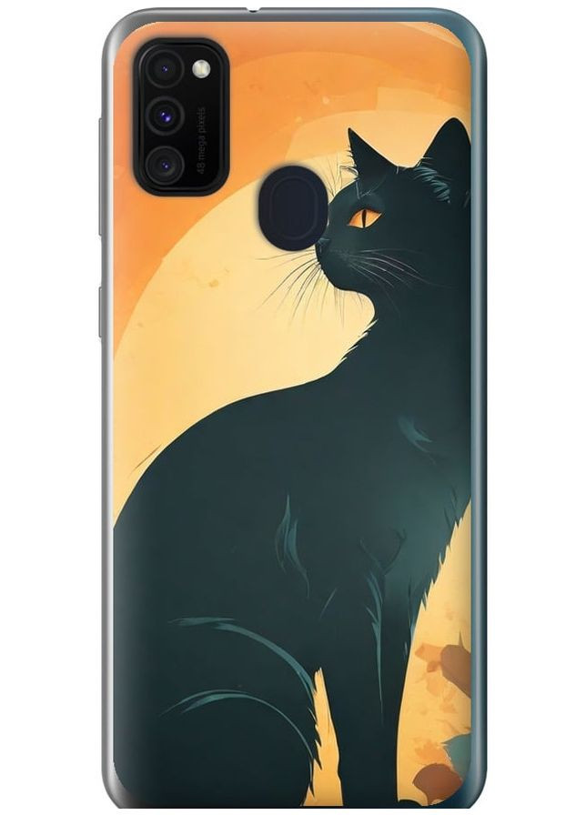 Силіконовий чохол 'Чорна кішка' для Endorphone Samsung Galaxy M21 M215F (275650435)