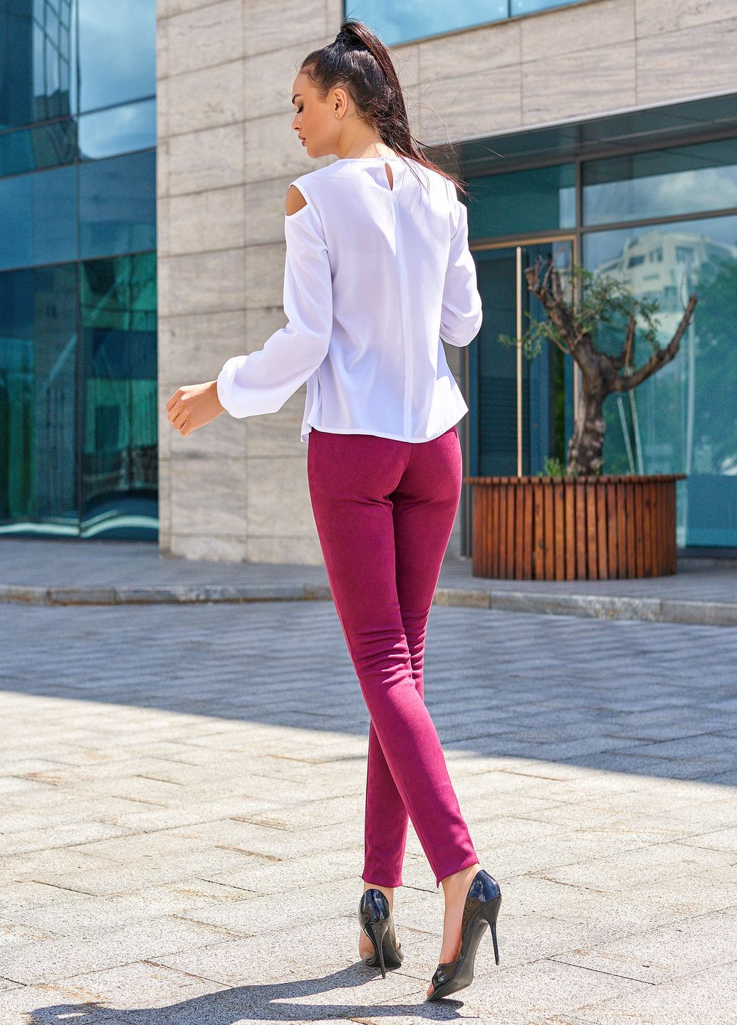Элегантные брюки с потайной молнией Jadone Fashion (262006046)