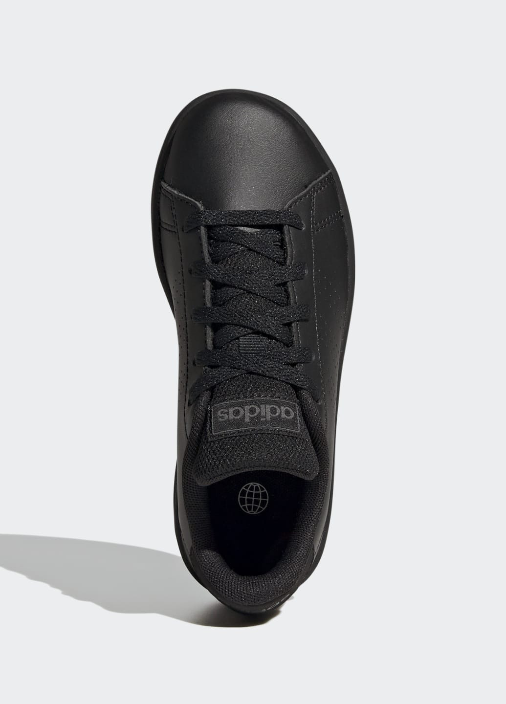 Чорні кросівки advantage lifestyle court lace adidas