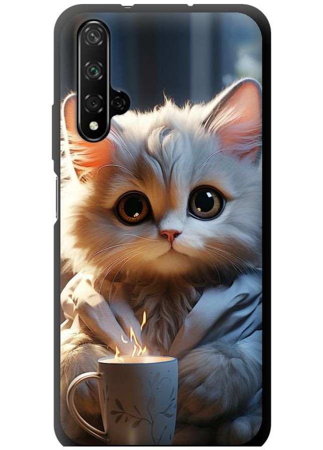 TPU чехол 'White cat' для Endorphone Huawei Honor 20 (265397751)