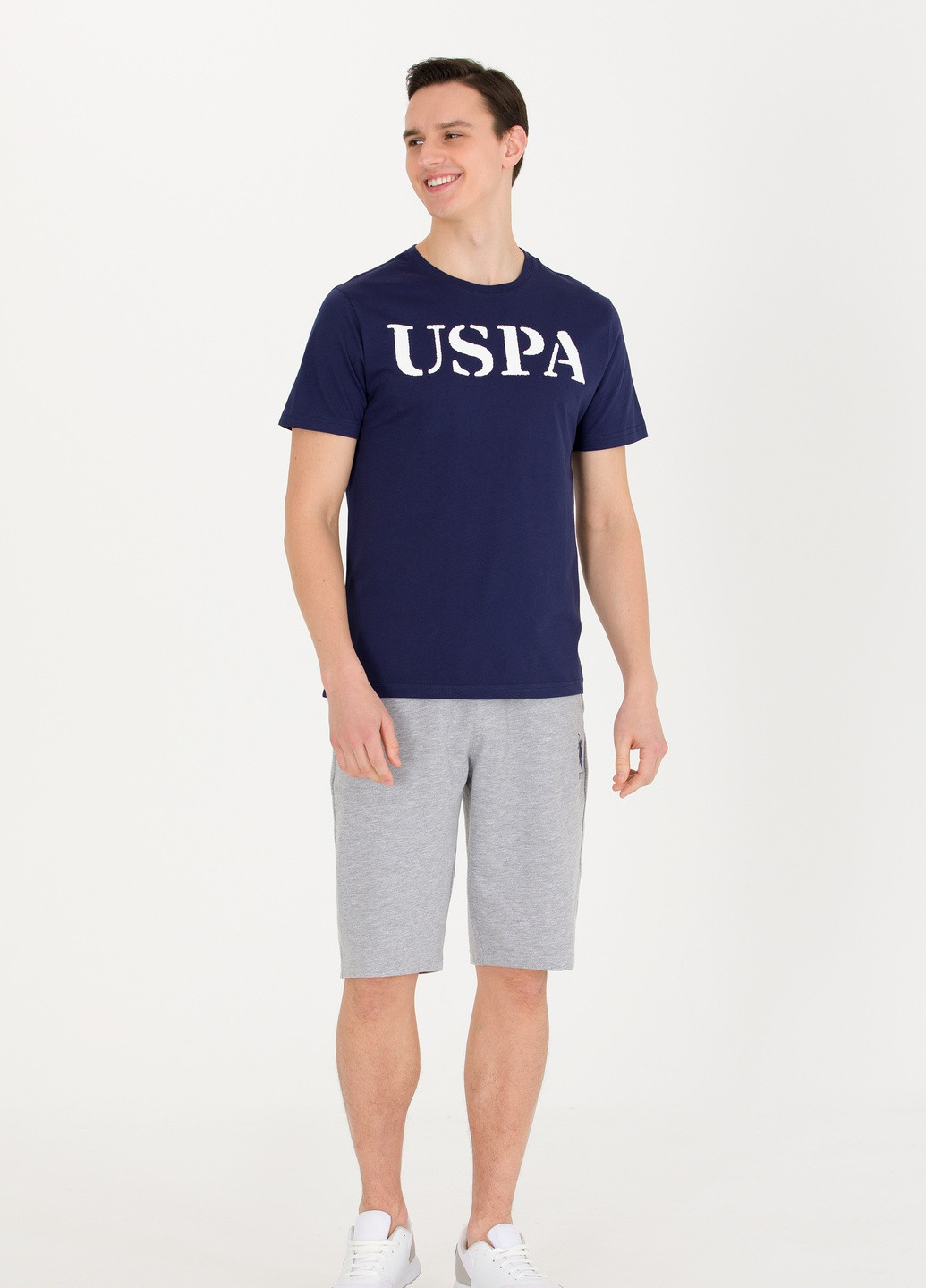 Темно-синя футболка U.S. Polo Assn.