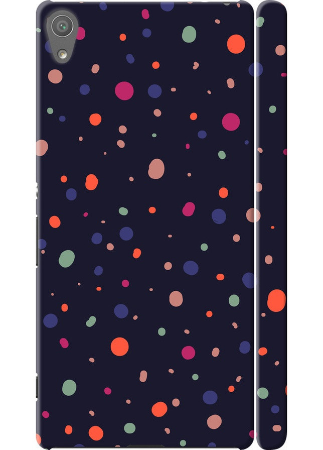 3D пластиковый глянцевый чехол 'Горошек v2' для Endorphone Sony Xperia XA Ultra Dual F3212 (258086284)