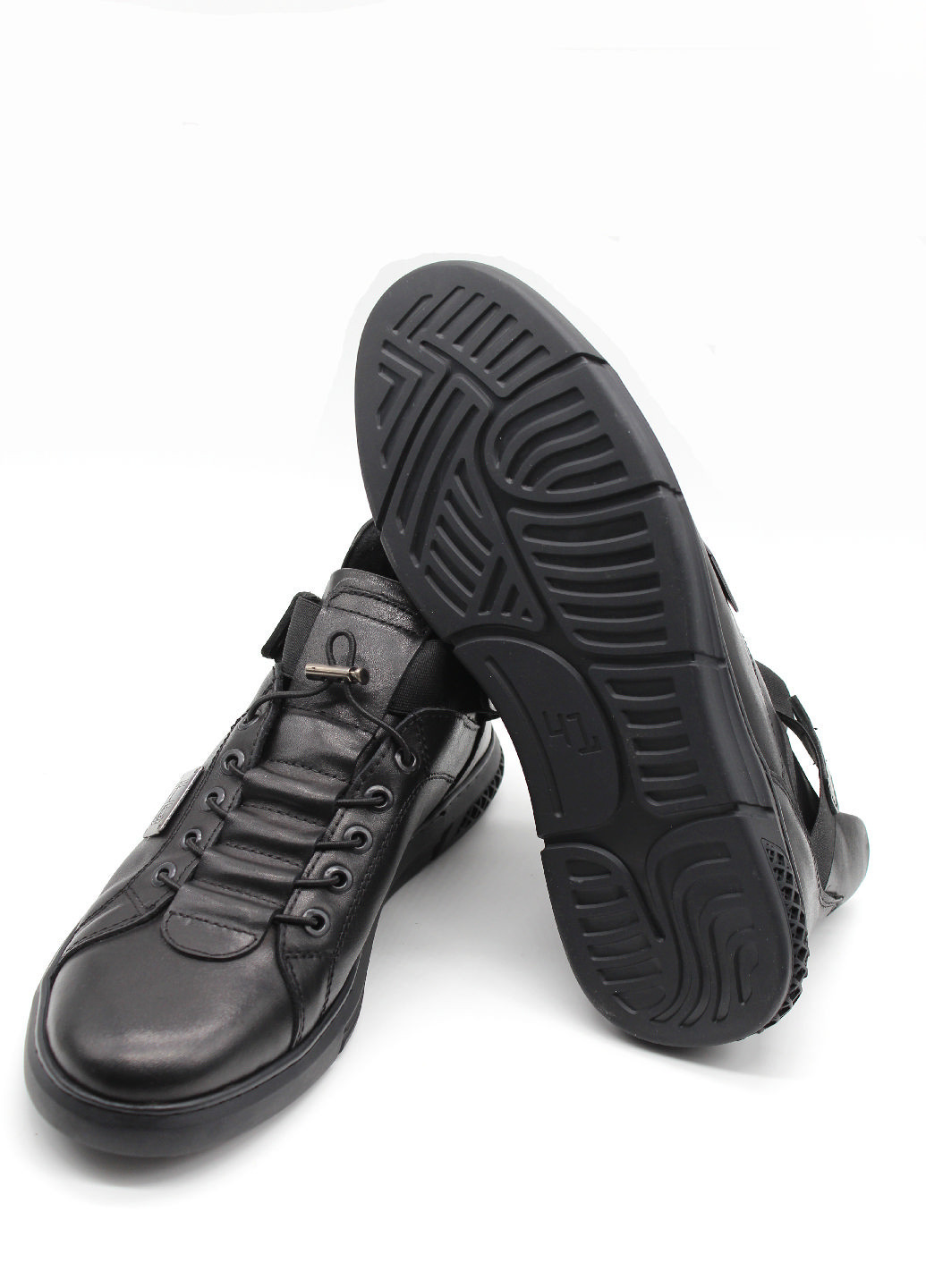 Черные осенние ботинки Luciano Bellini