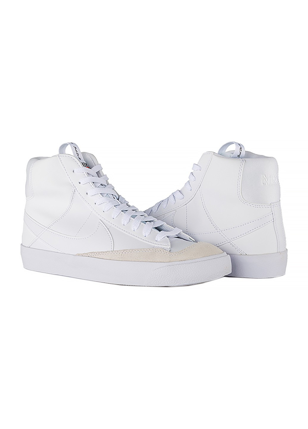 Белые демисезонные кроссовки blazer mid 77 se d (gs) Nike