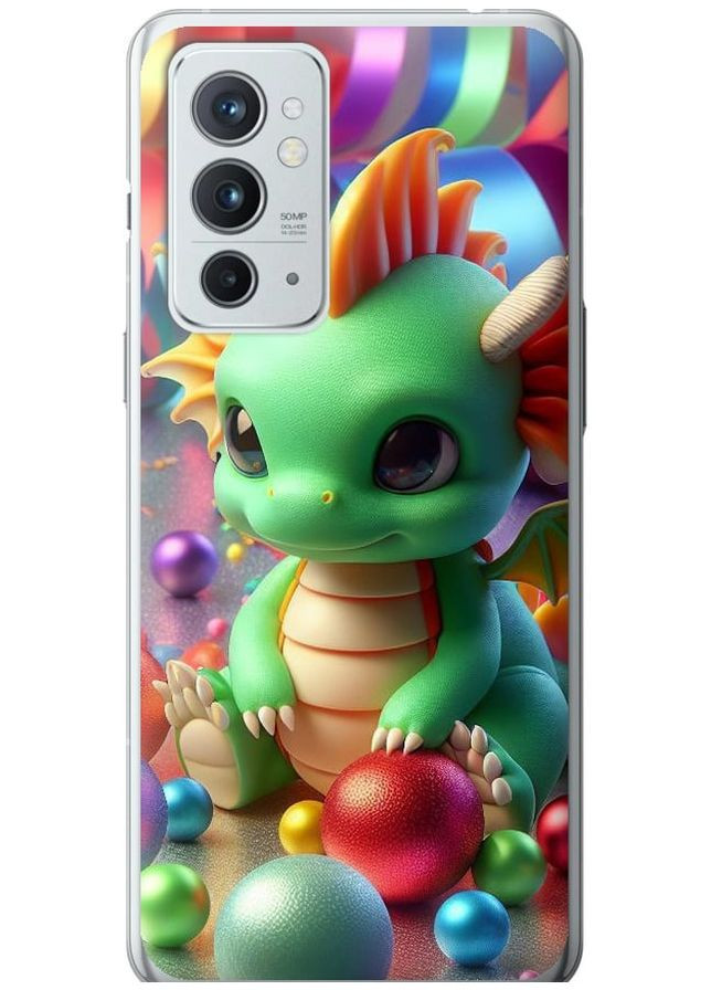 Силиконовый чехол 'Веселый дракончик' для Endorphone OnePlus 9RT (275457804)