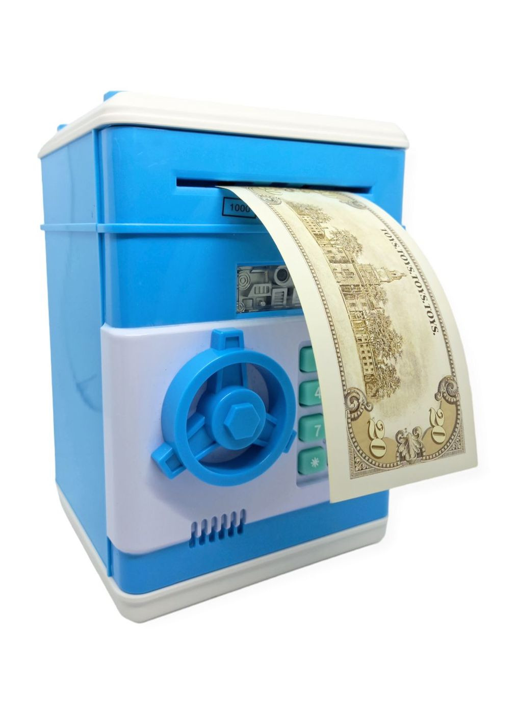 Сейф копилка банкомат электронная с купюроприемником, звуковыми эффектами и кодовым замком затягивает купюры No Brand (276004487)