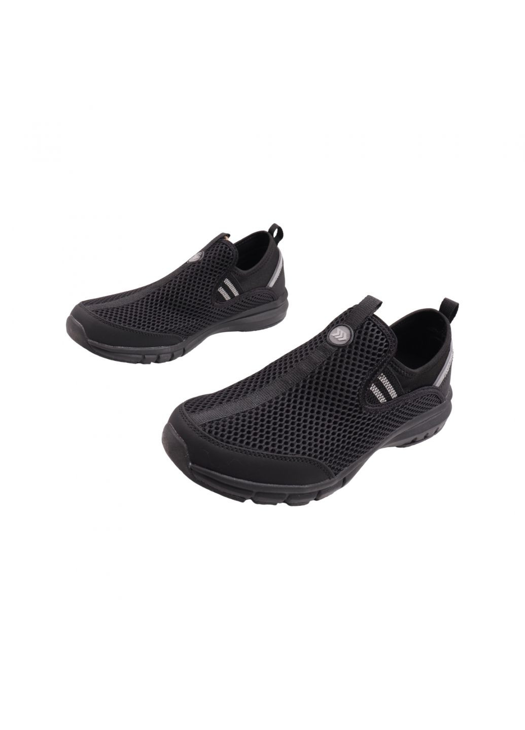 Черные кроссовки мужские черные текстиль Restime 224-23LK