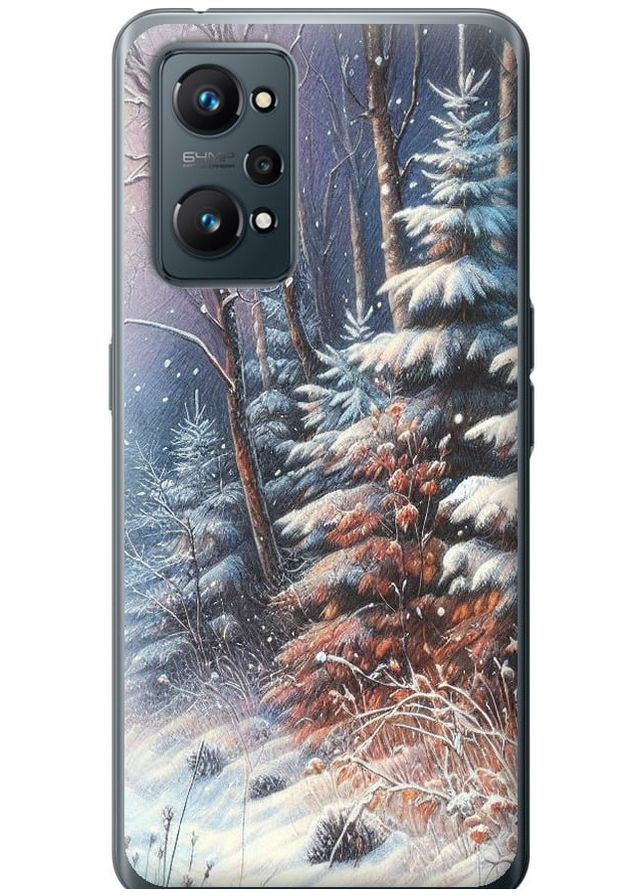 Силиконовый чехол 'Зимний пейзаж' для Endorphone Realme GT Neo 2 (275460721)