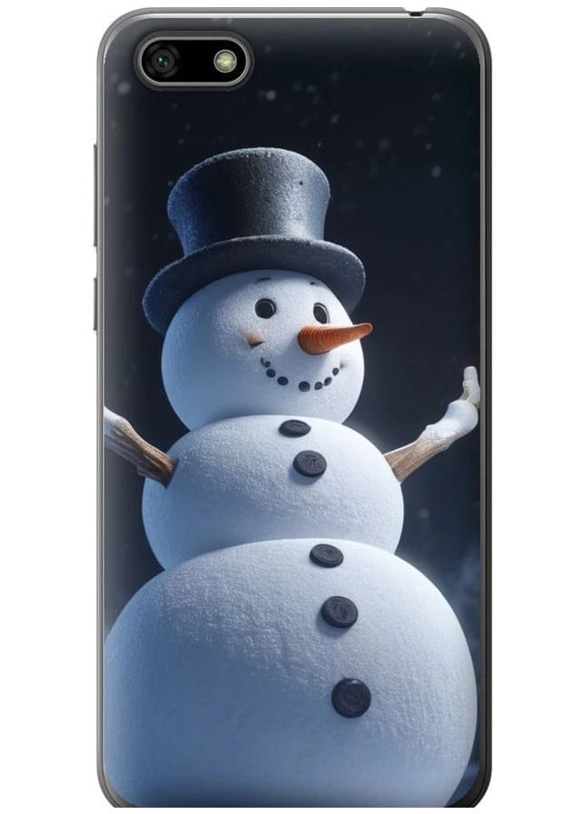 2D пластиковий чохол 'Сніговик' для Endorphone Huawei Honor 7A (275651195)