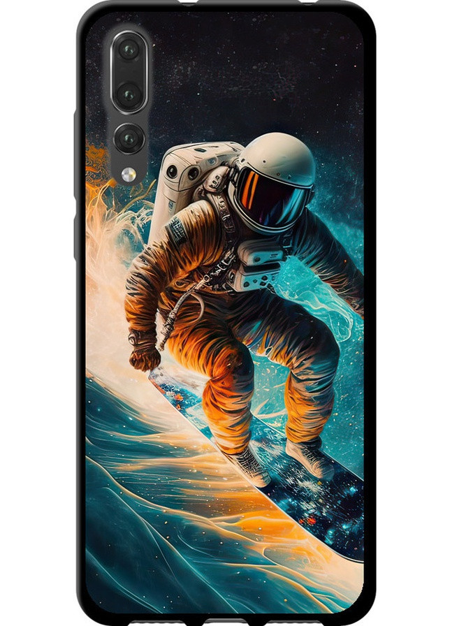TPU черный чехол 'Сноубордист' для Endorphone Huawei P20 Pro (258091784)