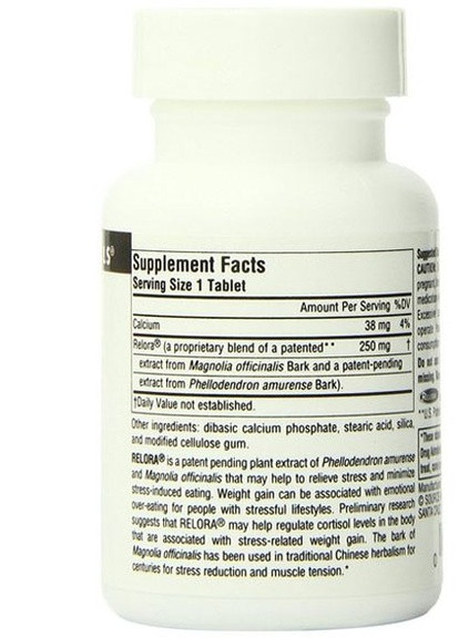 Relora 250 mg 45 Tabs Source Naturals (256722052)