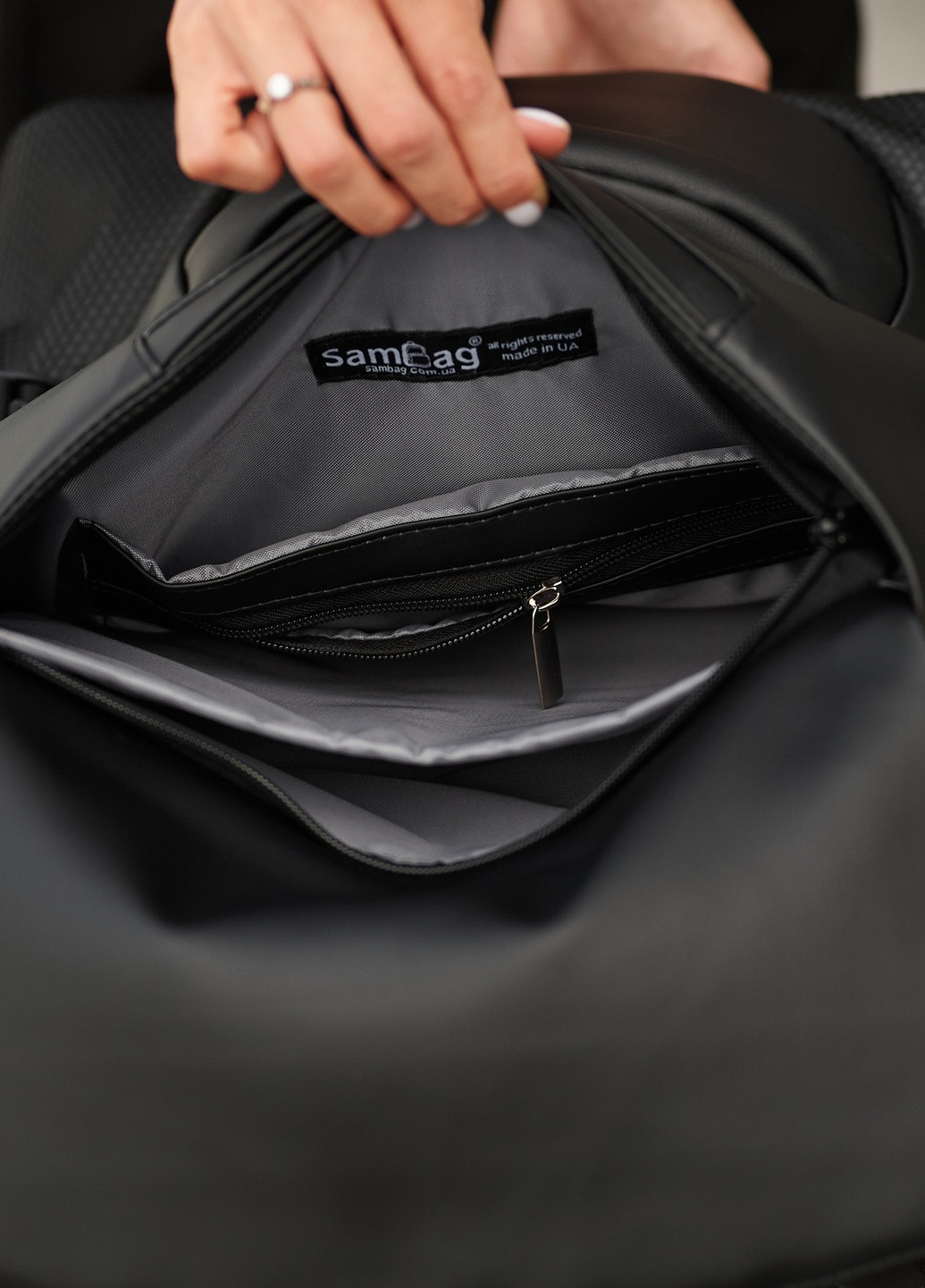 Жіночий рюкзак ReneDouble чорний Sambag (259793583)