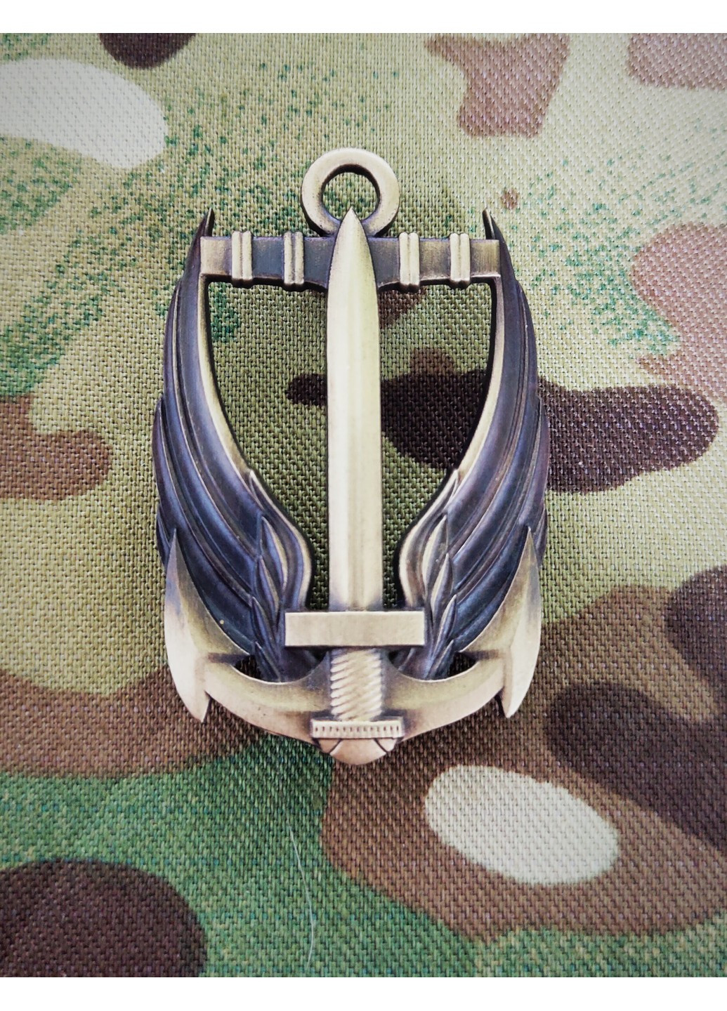 Кокарда, Беретний знак морської піхоти ВМС латунний No Brand (258187205)