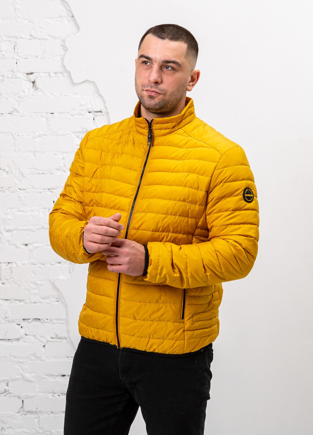 Гірчична демісезонна чоловіча весняна куртка великого розміру бренд vavalon SK