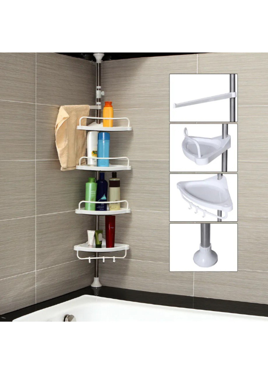 Полка для ванной комнаты угловая Multi corner shelf (264074496)