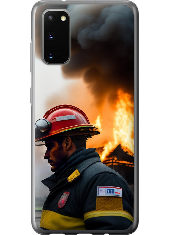 Силиконовый чехол 'Пожарник' для Endorphone Samsung Galaxy S20 (258214729)