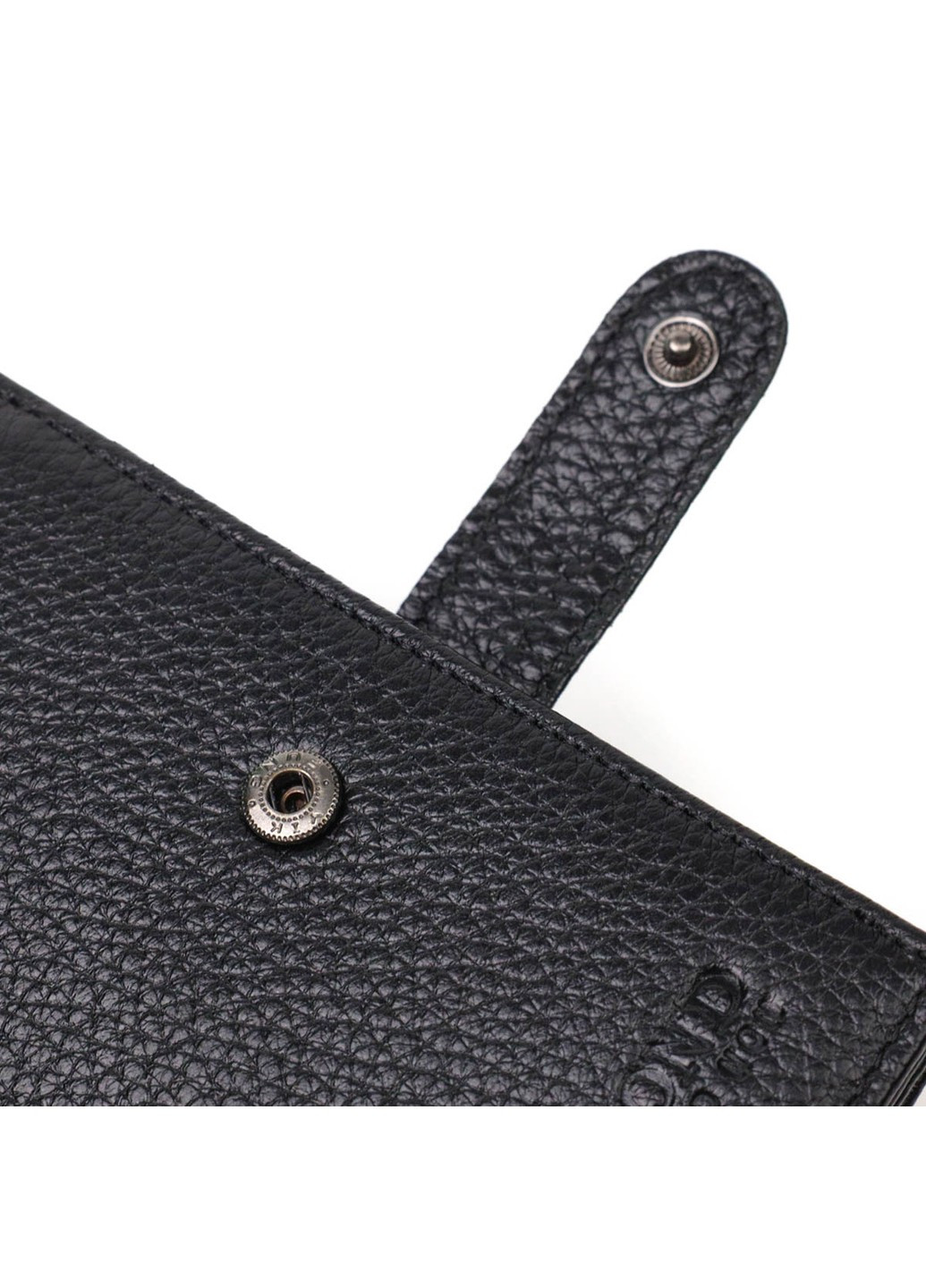 Портмоне для чоловіків з натуральної зернистої шкіри 22055 Чорний Bond (262157993)