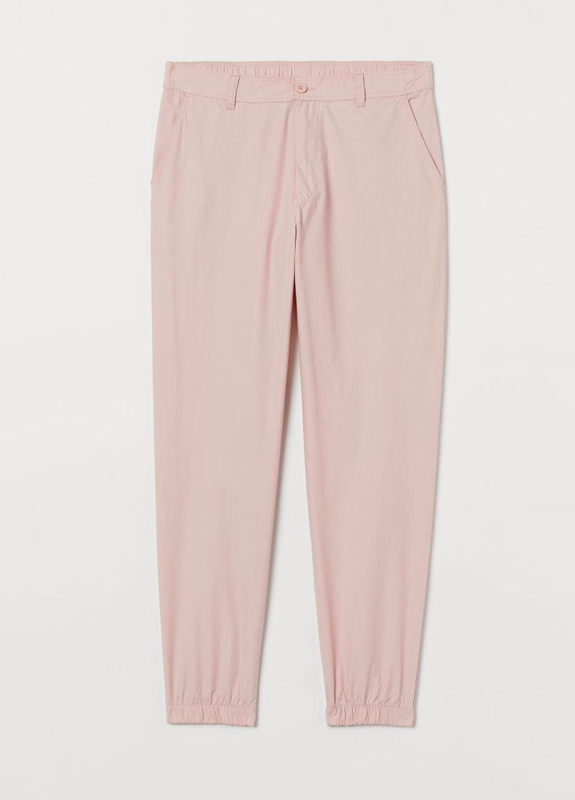 Светло-розовые спортивные летние брюки H&M