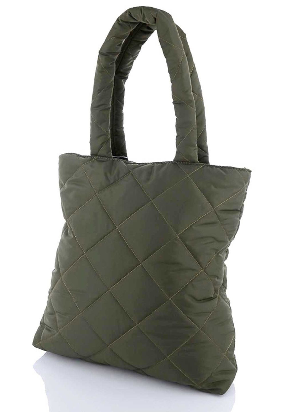 Сумка жіноча крос боді нейлонова стьобана (wel-67218) Оливкова WeLassie (260480689)